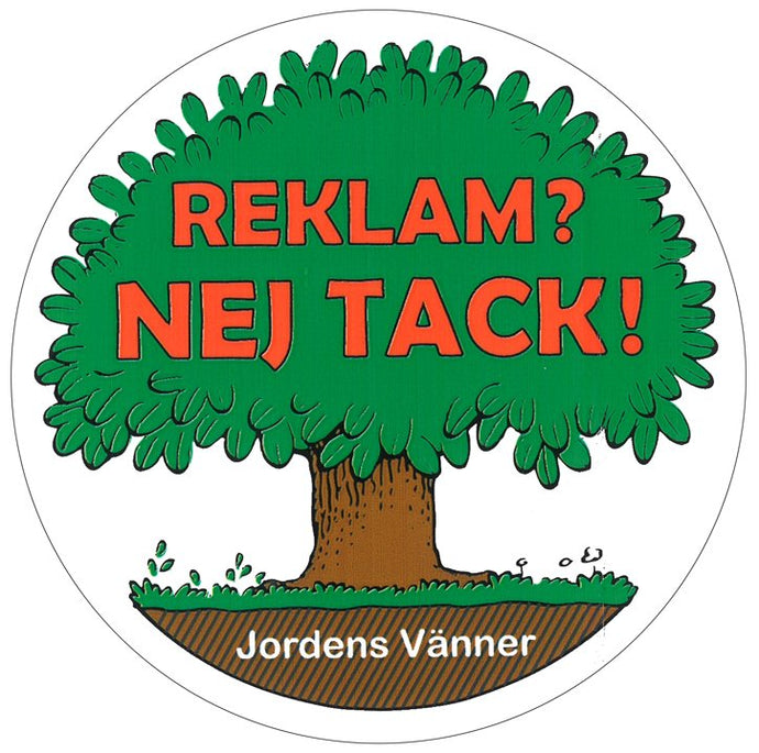 Dekal 10 cm REKLAM? NEJ TACK!